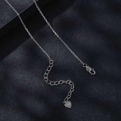 Necklace 925 Sterling Silver Moissanite Layered Pendant
