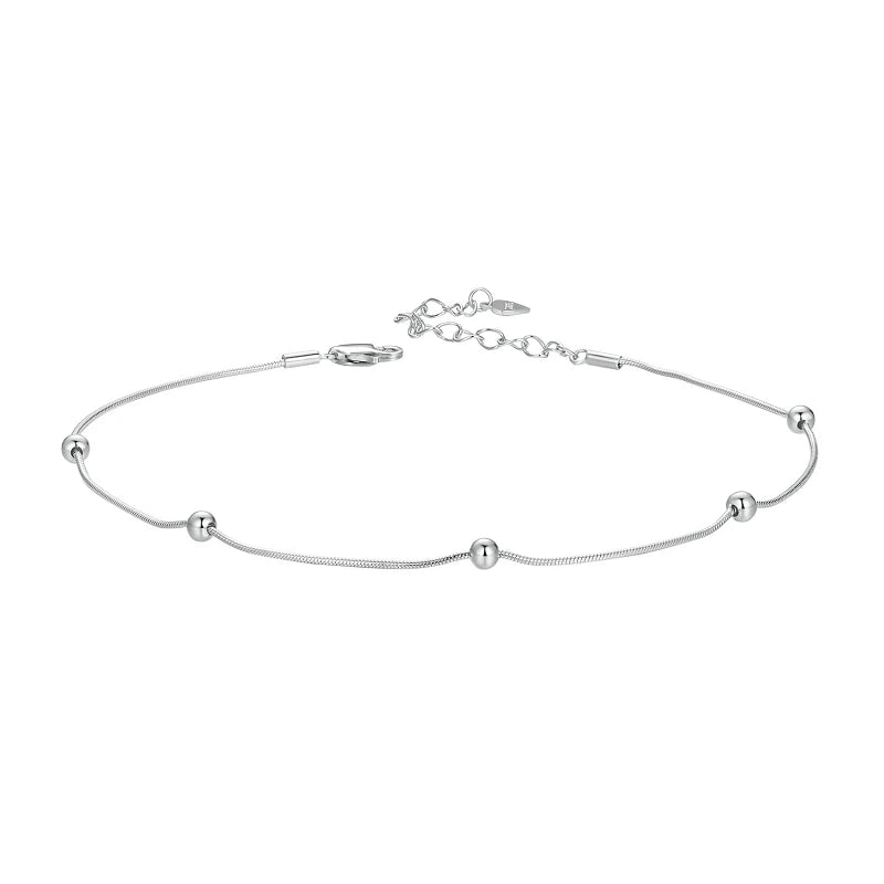 Anklet Bracelets Adjustable in sterling silver