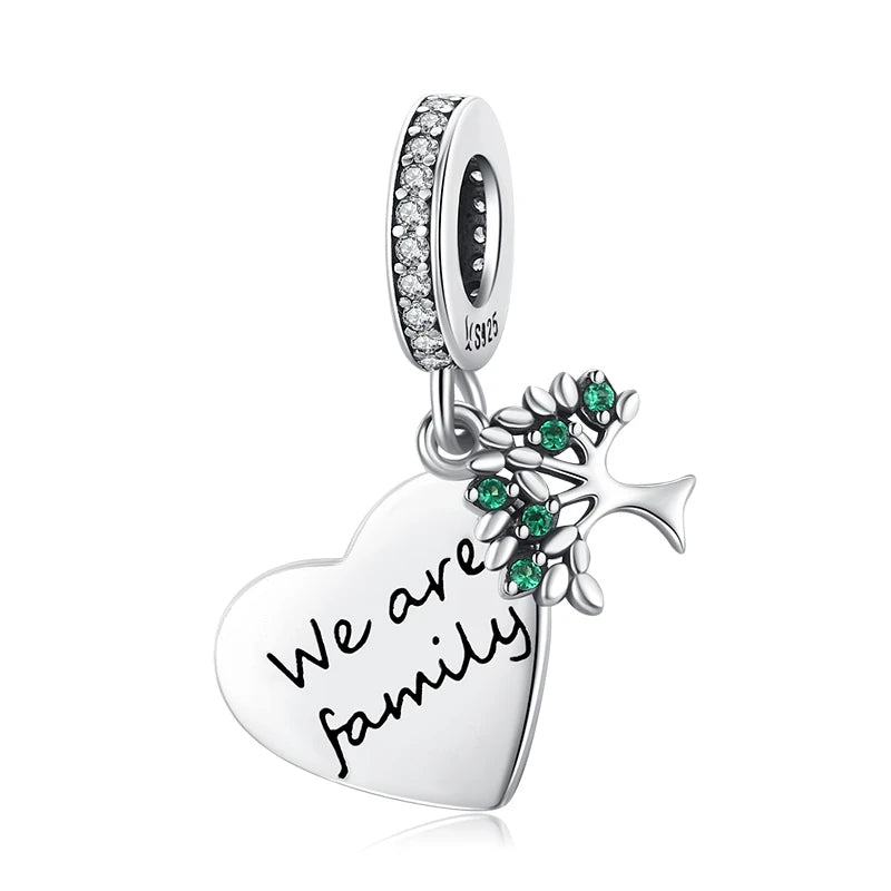 Charm Beads Family The Tree of Life 925 Sterling Silver