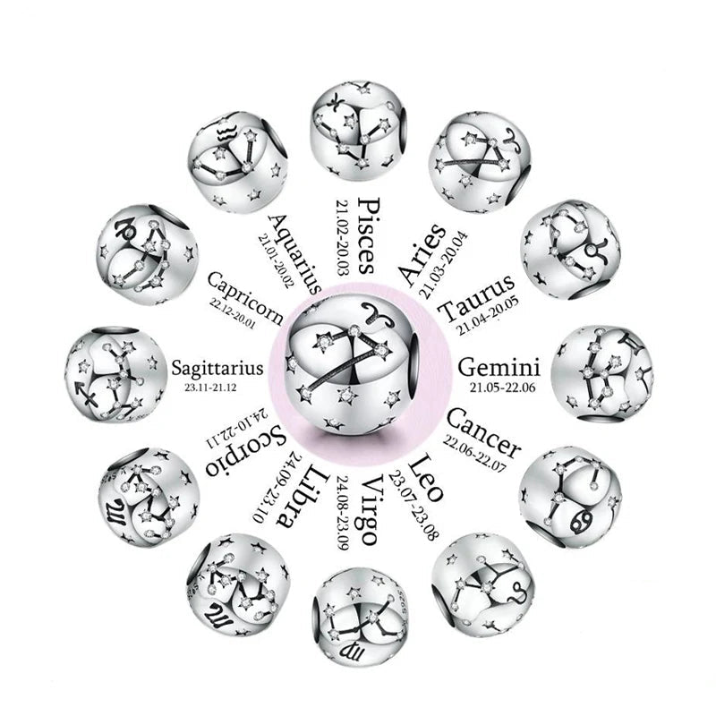 Sign Zodiac Charm Beads