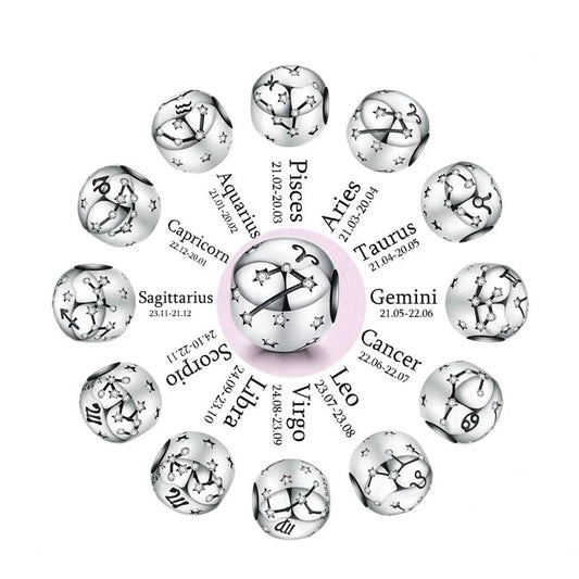 Sign Zodiac Charm Beads