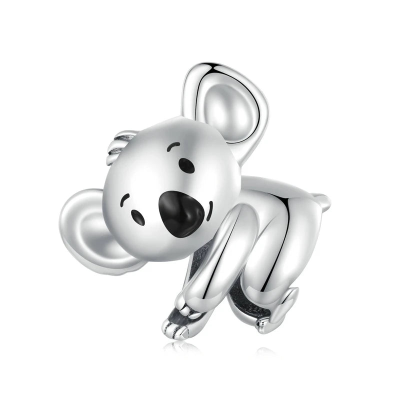 Pet Dog Charm Beads 925 Sterling Silver