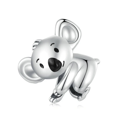 Pet Dog Charm Beads 925 Sterling Silver