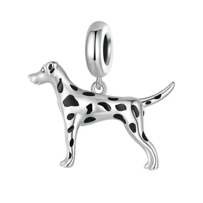 Pet Dog Charm Beads 925 Sterling Silver