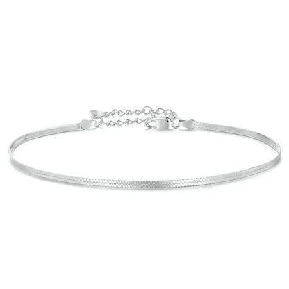 Anklet Bracelets Adjustable in sterling silver