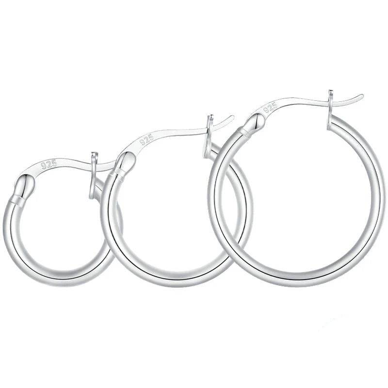 Hoop Hypoallergenic Earrings 925 Sterling Silver