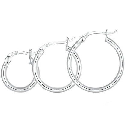 Hoop Hypoallergenic Earrings 925 Sterling Silver