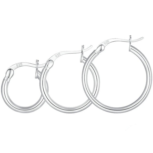 Hoop Hypoallergenic Earrings 925 Sterling Silver
