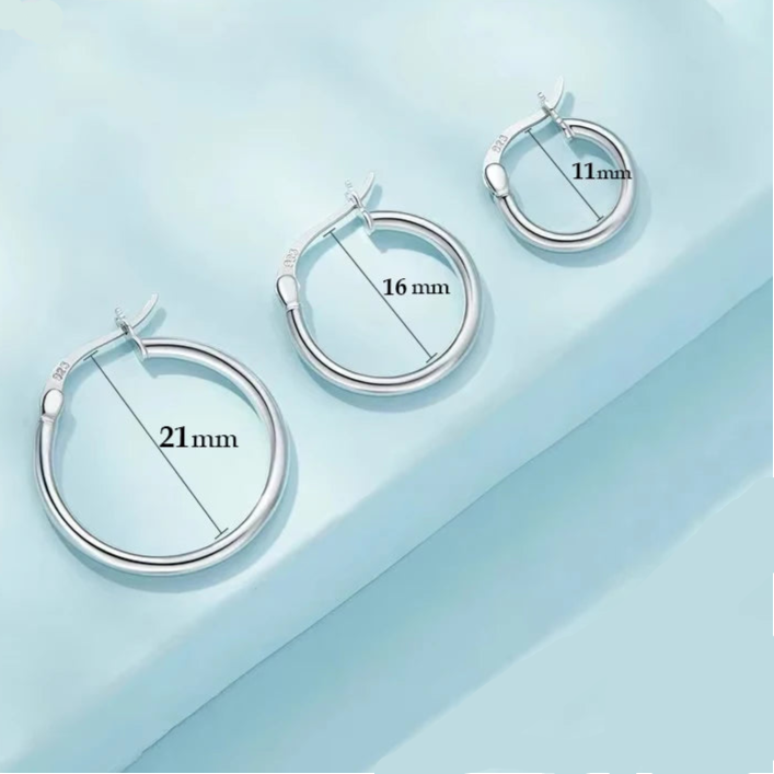 Hoop Hypoallergenic Earrings 925 Sterling Silver