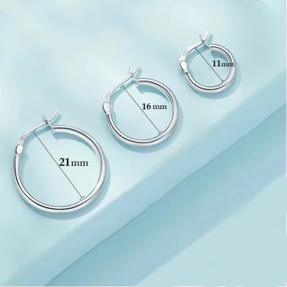 Hoop Hypoallergenic Earrings 925 Sterling Silver