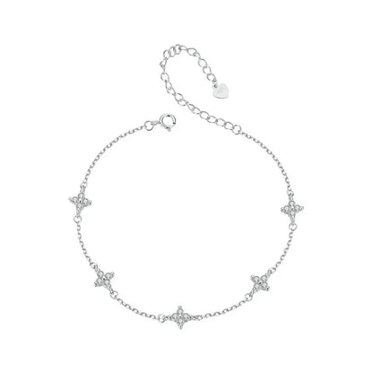 Anklet Bracelets Adjustable in sterling silver