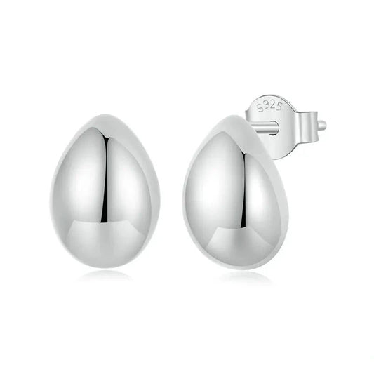 Waterdrop Stud Earrings 925 Sterling Silver