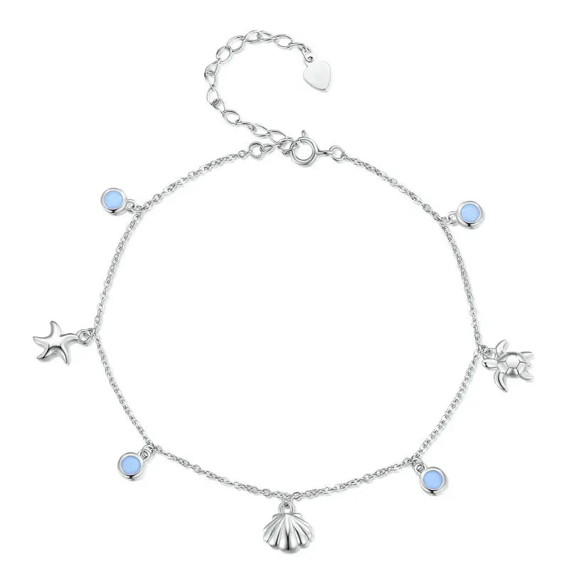 Anklet Bracelets Adjustable in sterling silver