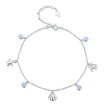 Anklet Bracelets Adjustable in sterling silver