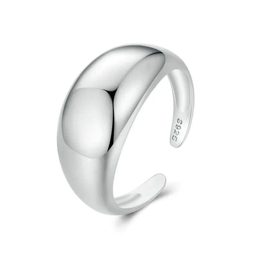 Adjustable Chunky Ring 925 Sterling Silver