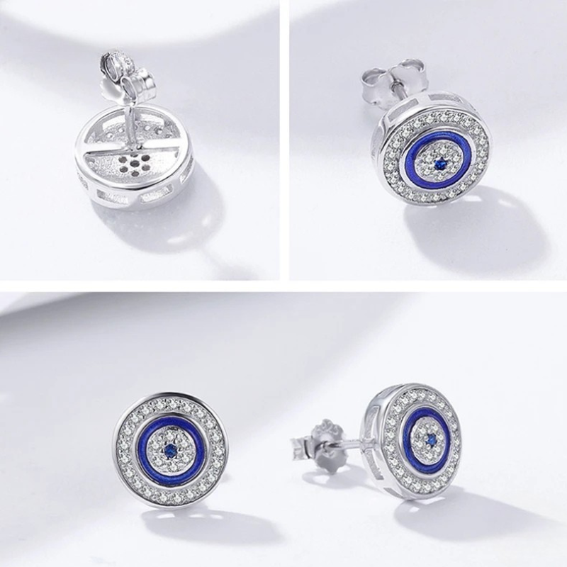 Sacred Vintage Demon Eye Stud Earrings Necklace Bracelet Sets