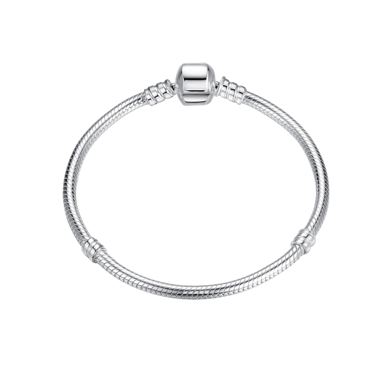 Bracelet Bangle 925 Sterling Silver for Charm Beads