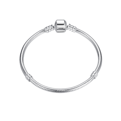 Bracelet Bangle 925 Sterling Silver for Charm Beads