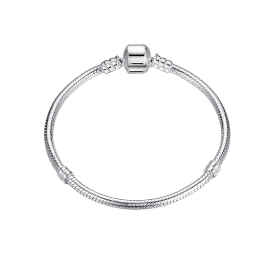 Bracelet Bangle 925 Sterling Silver for Charm Beads