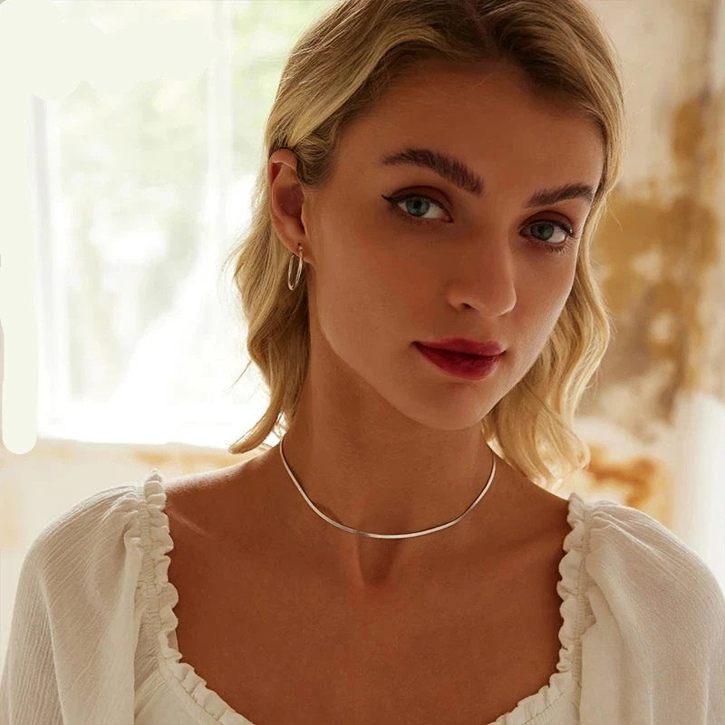Choker Necklace 925 Sterling Silver
